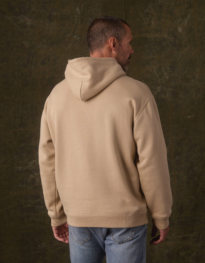 Normal Fleece Graphic Hoodie in Khaki