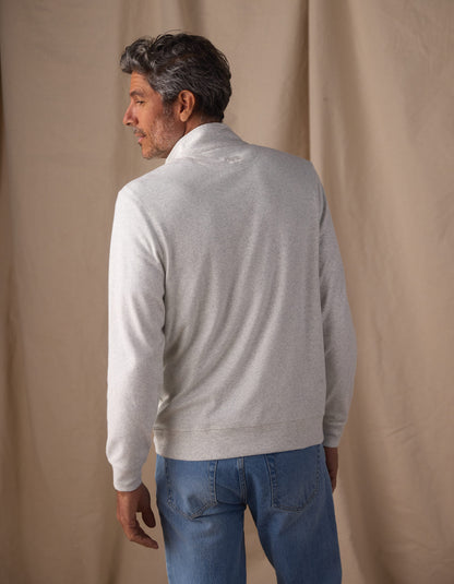 Puremeso Weekend Quarter Zip in Stone