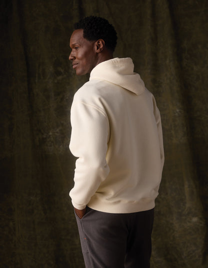 Normal Fleece Graphic Hoodie in Ivory