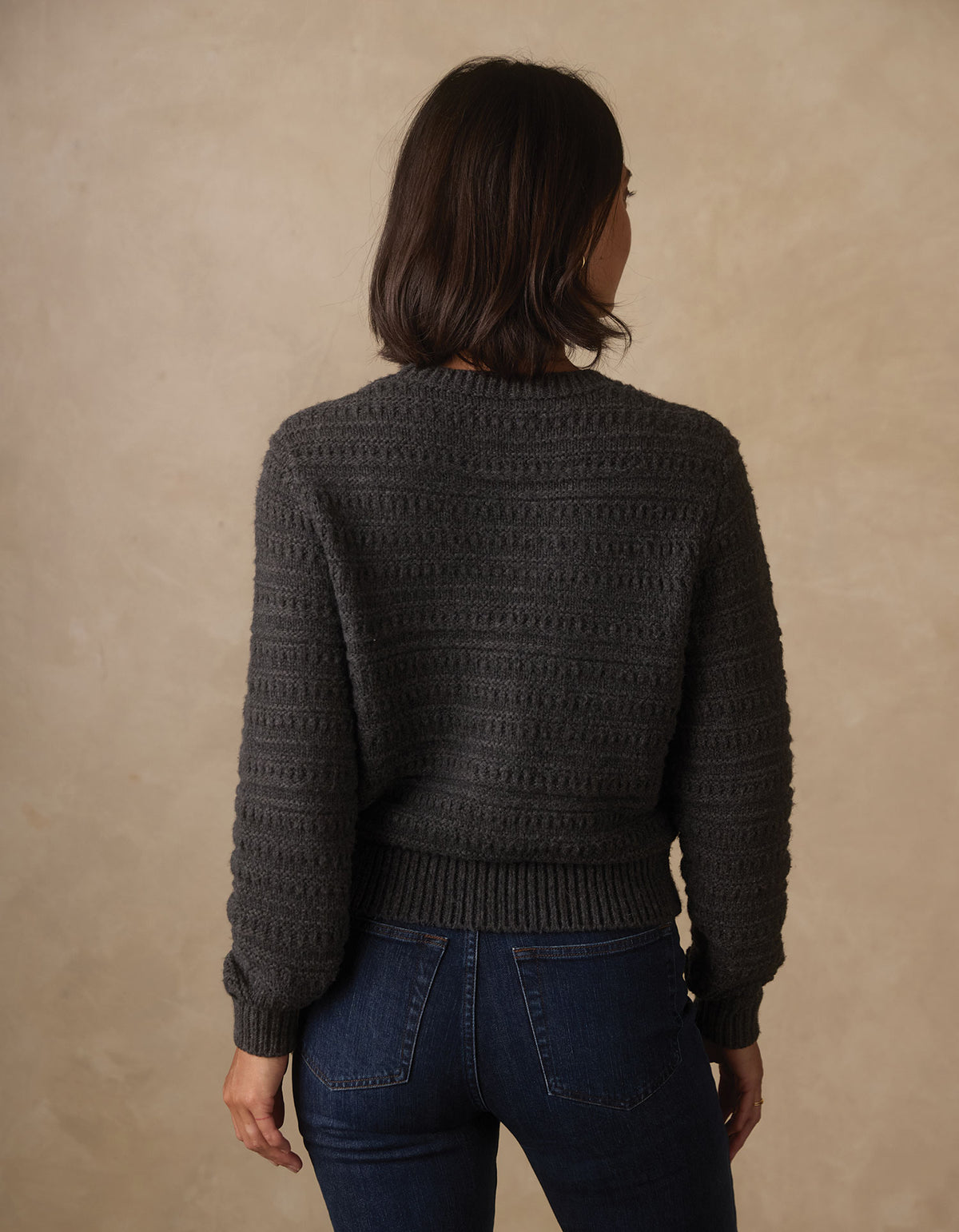Estelle Crewneck Sweater in Charcoal