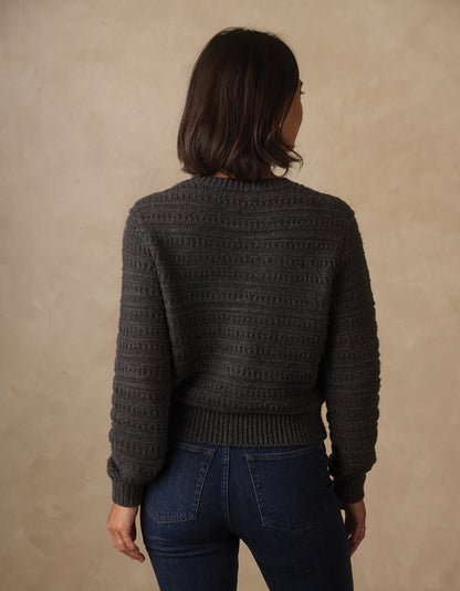 Estelle Crewneck Sweater in Charcoal