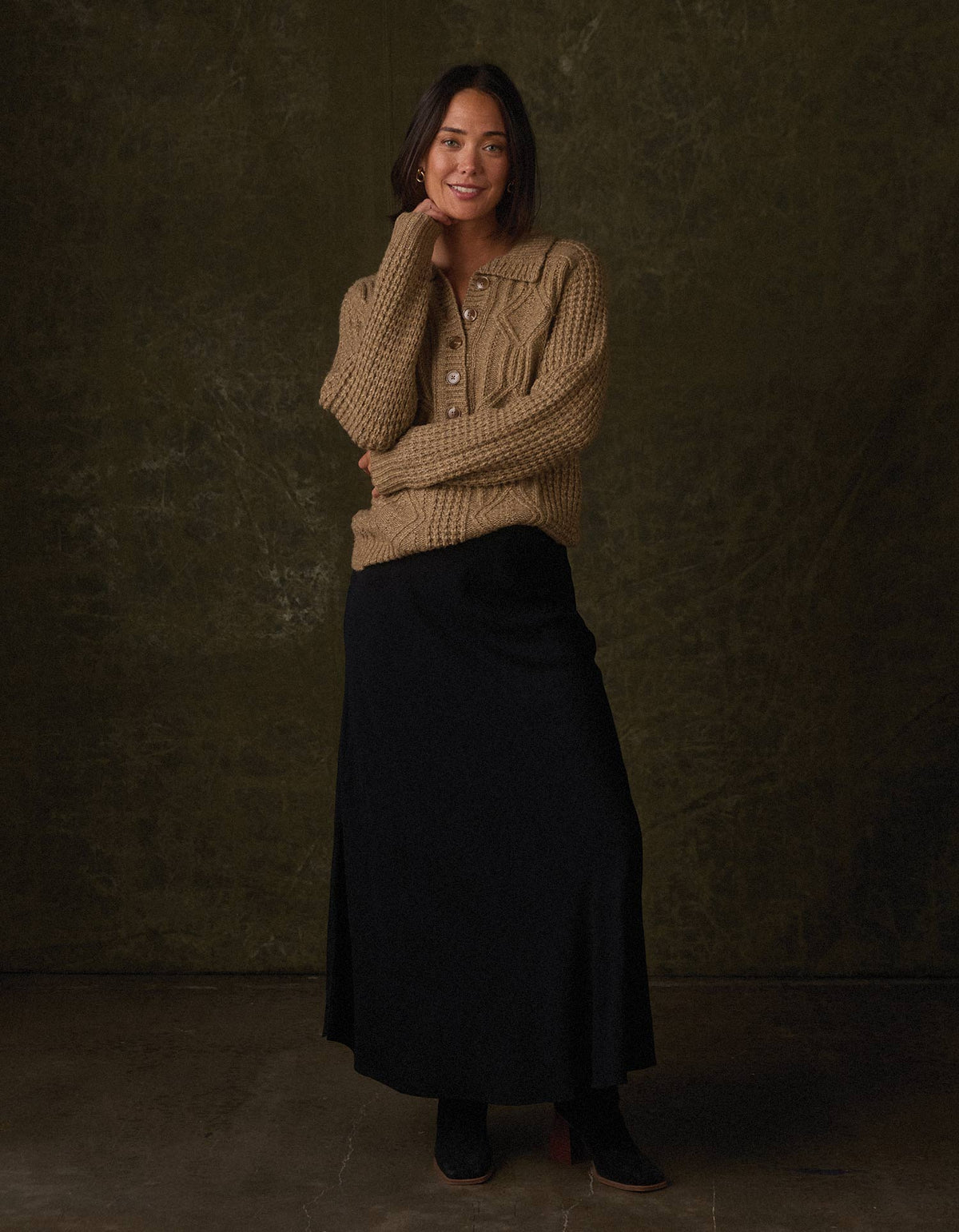 Mabel Popover Sweater in Toasted Chestnut