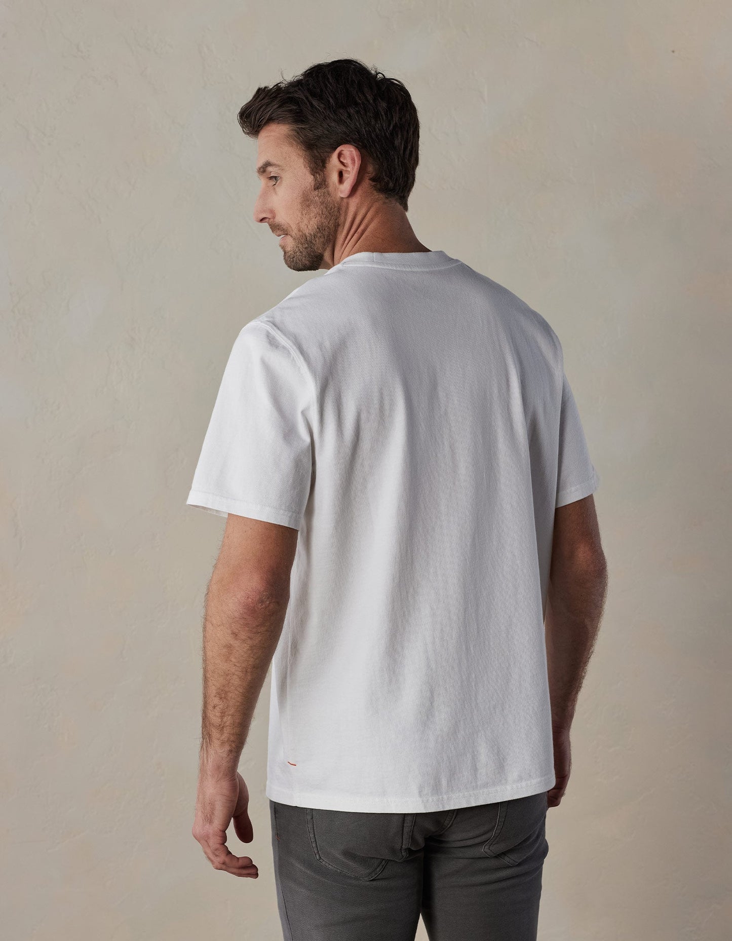 Lennox Jersey Relaxed Tee in White