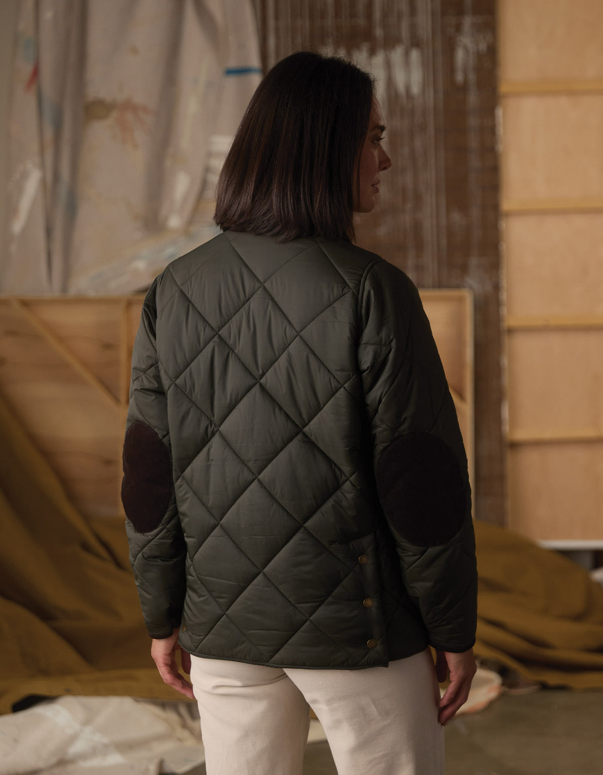 Quilted Liner Jacket in Alpine/Chestnut