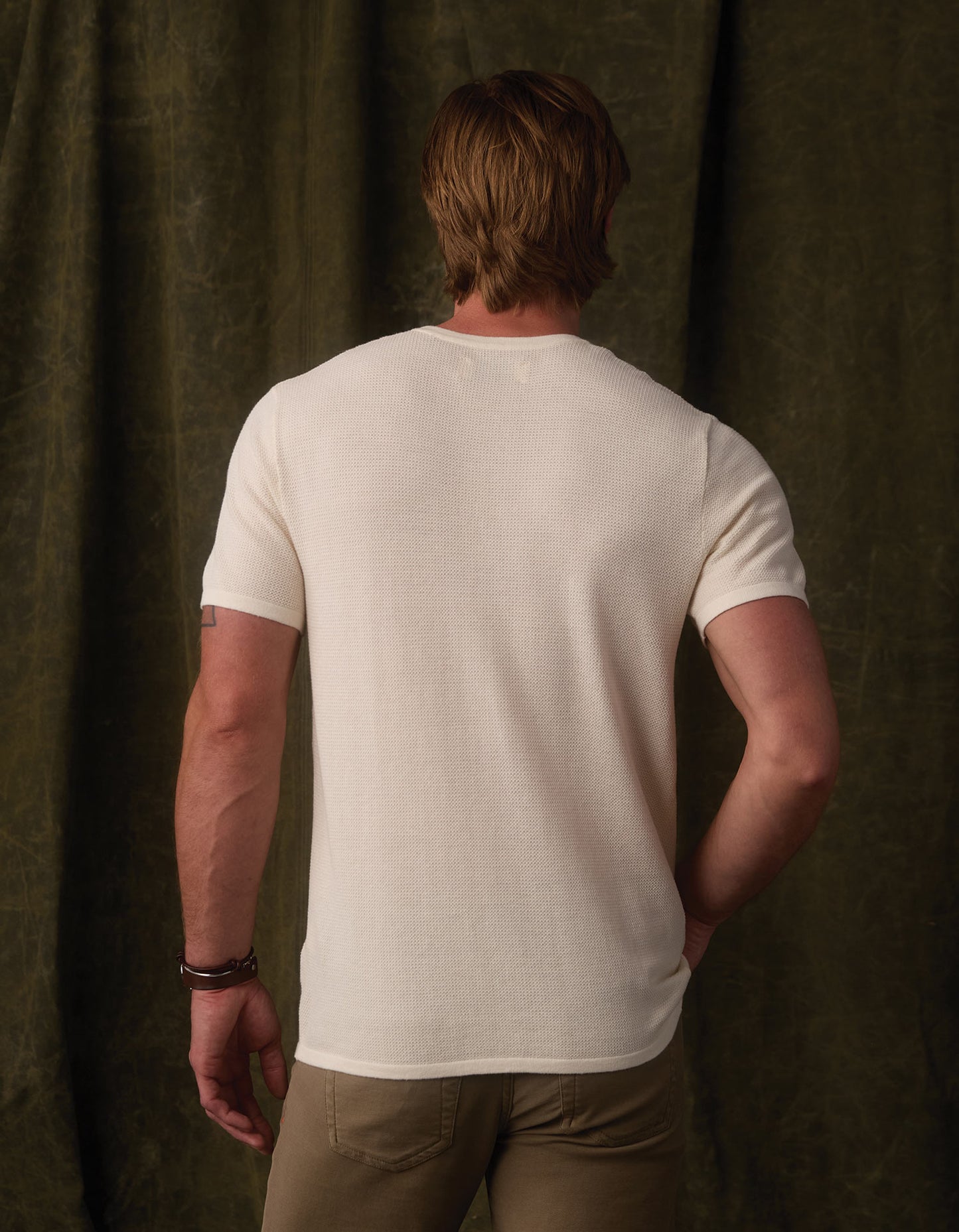Driftknit Sweater Tee in Cream
