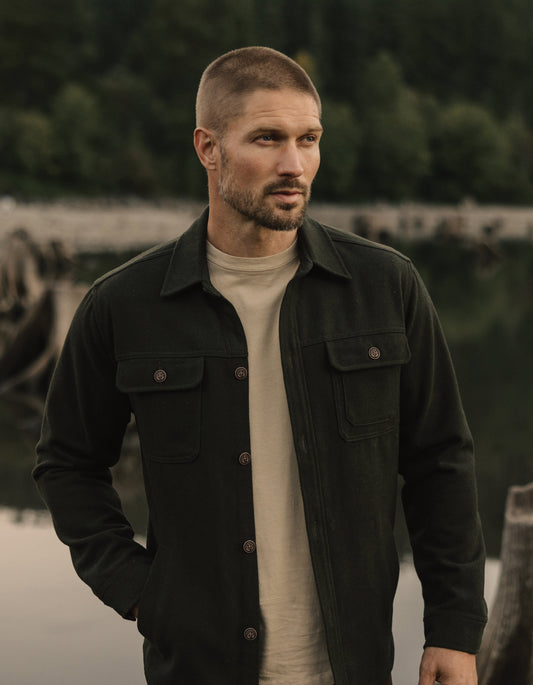 Brightside Flannel Lined Workwear Jacket in Green