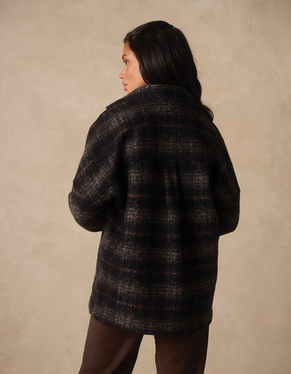 Logan Lodge Jacket in Shadow Plaid
