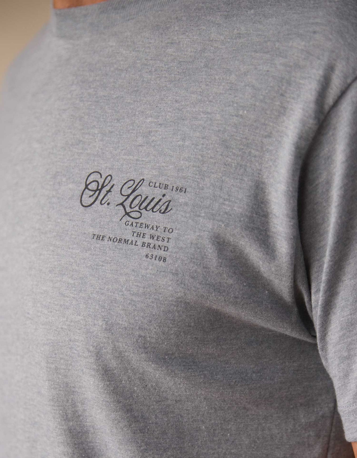 STL Club Tee in Dark Heather Grey