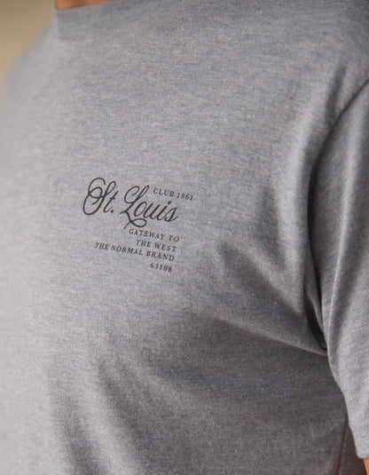 STL Club Tee in Dark Heather Grey