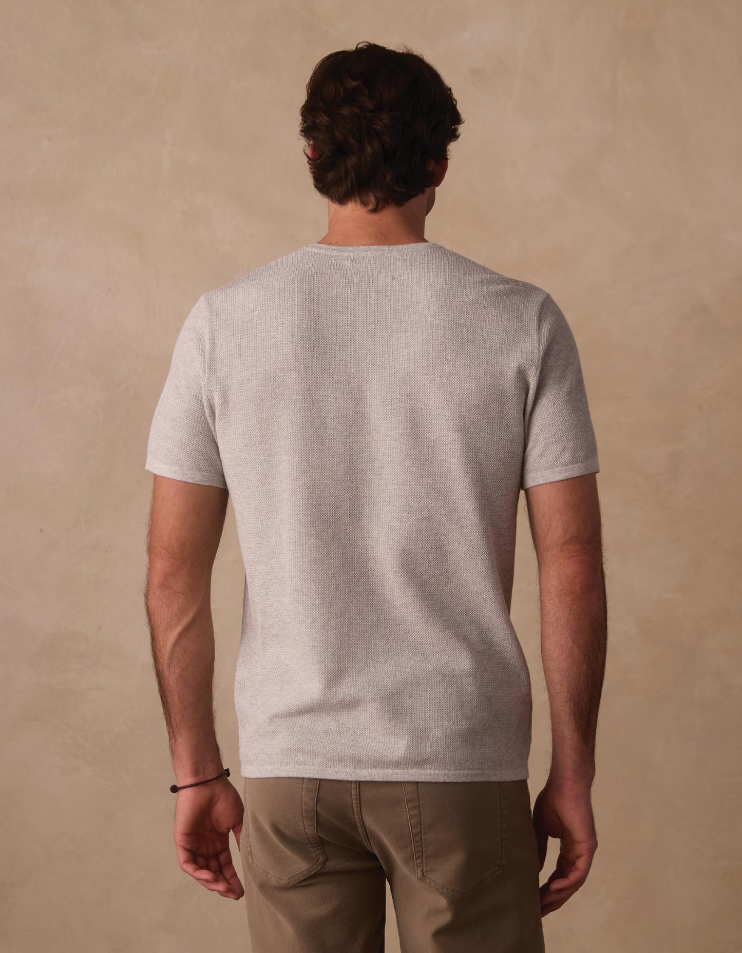 Driftknit Sweater Tee in Stone