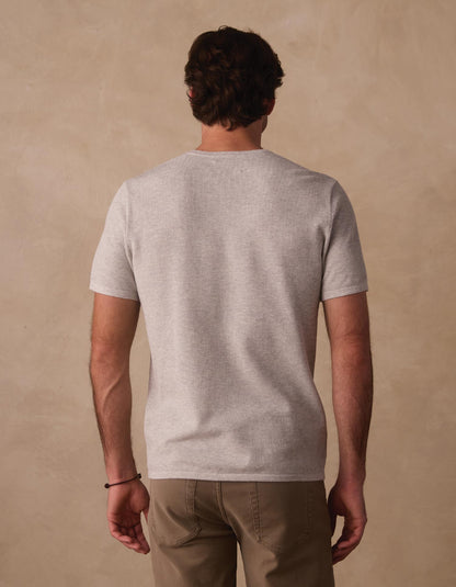 Driftknit Sweater Tee in Stone