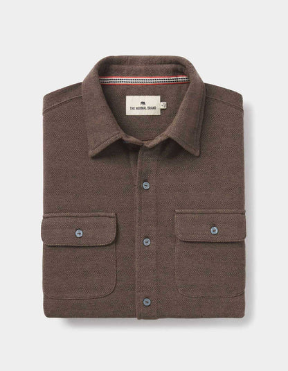 Textured Knit Shirt in Java