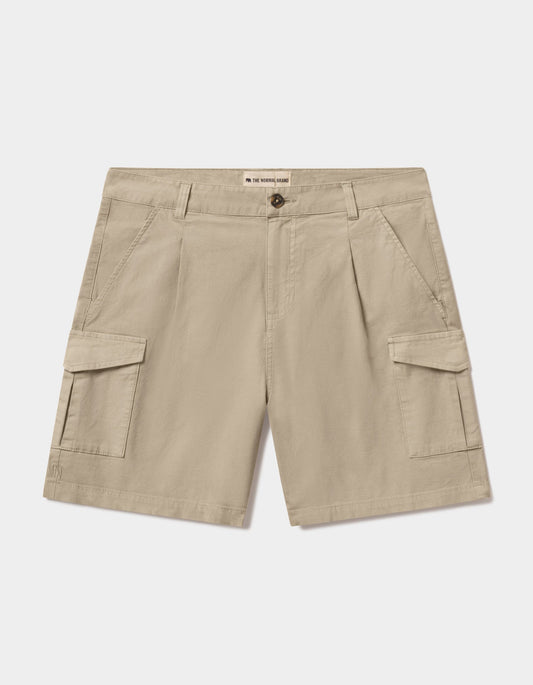 James Canvas Cargo Short in Sand Dune