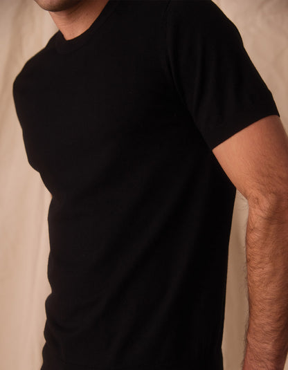 Taylor Sweater Tee in Black