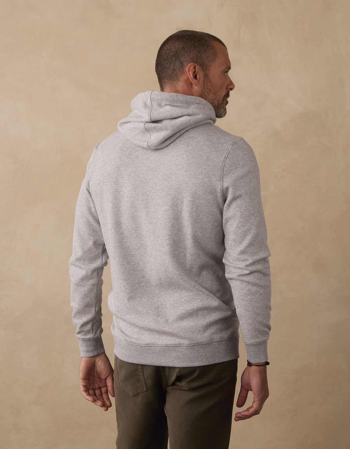 Fleece Puremeso Hoodie in Heather Grey