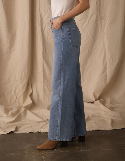 Wide Leg Jean in Vintage Medium Wash