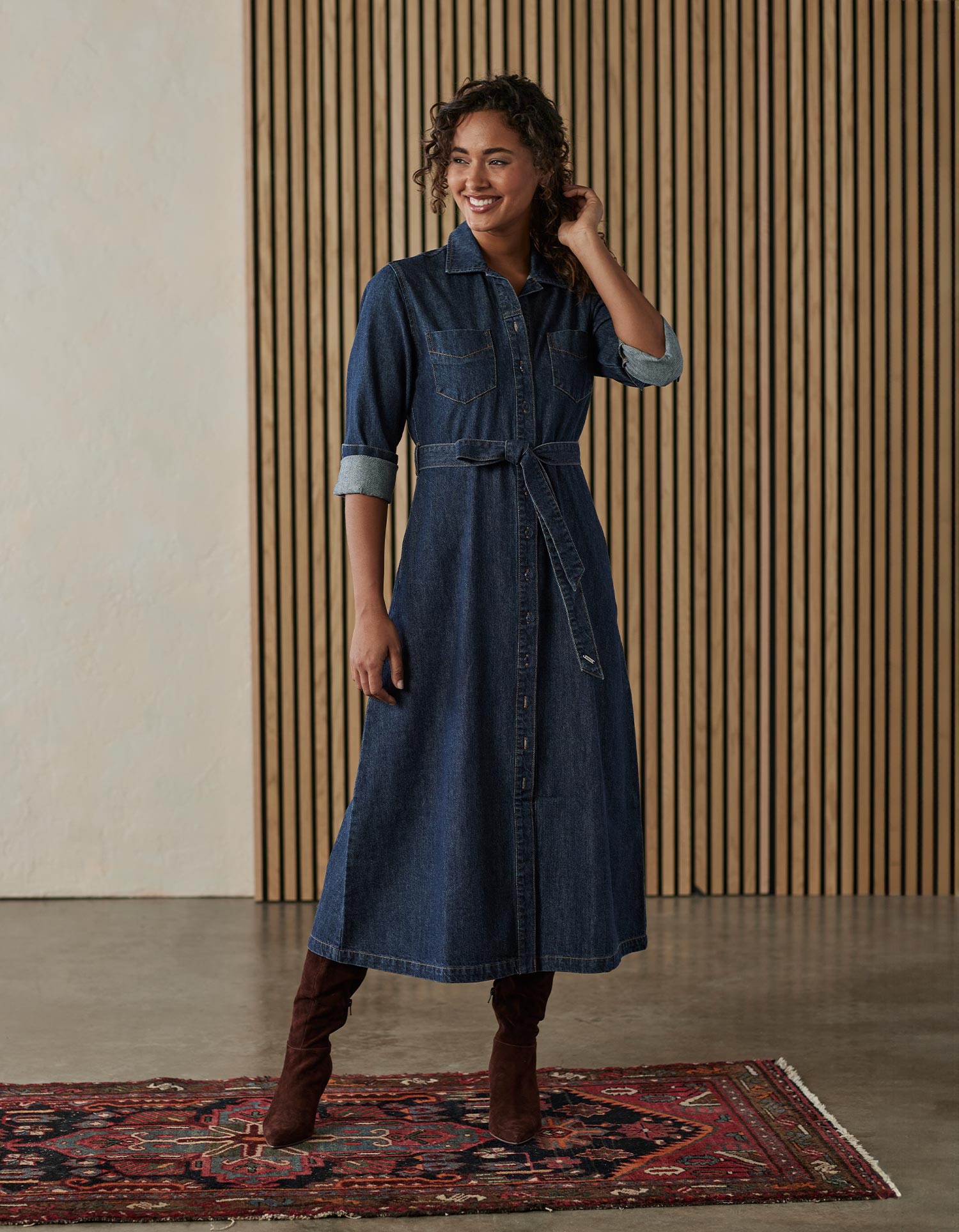 Denim Shirt Dress