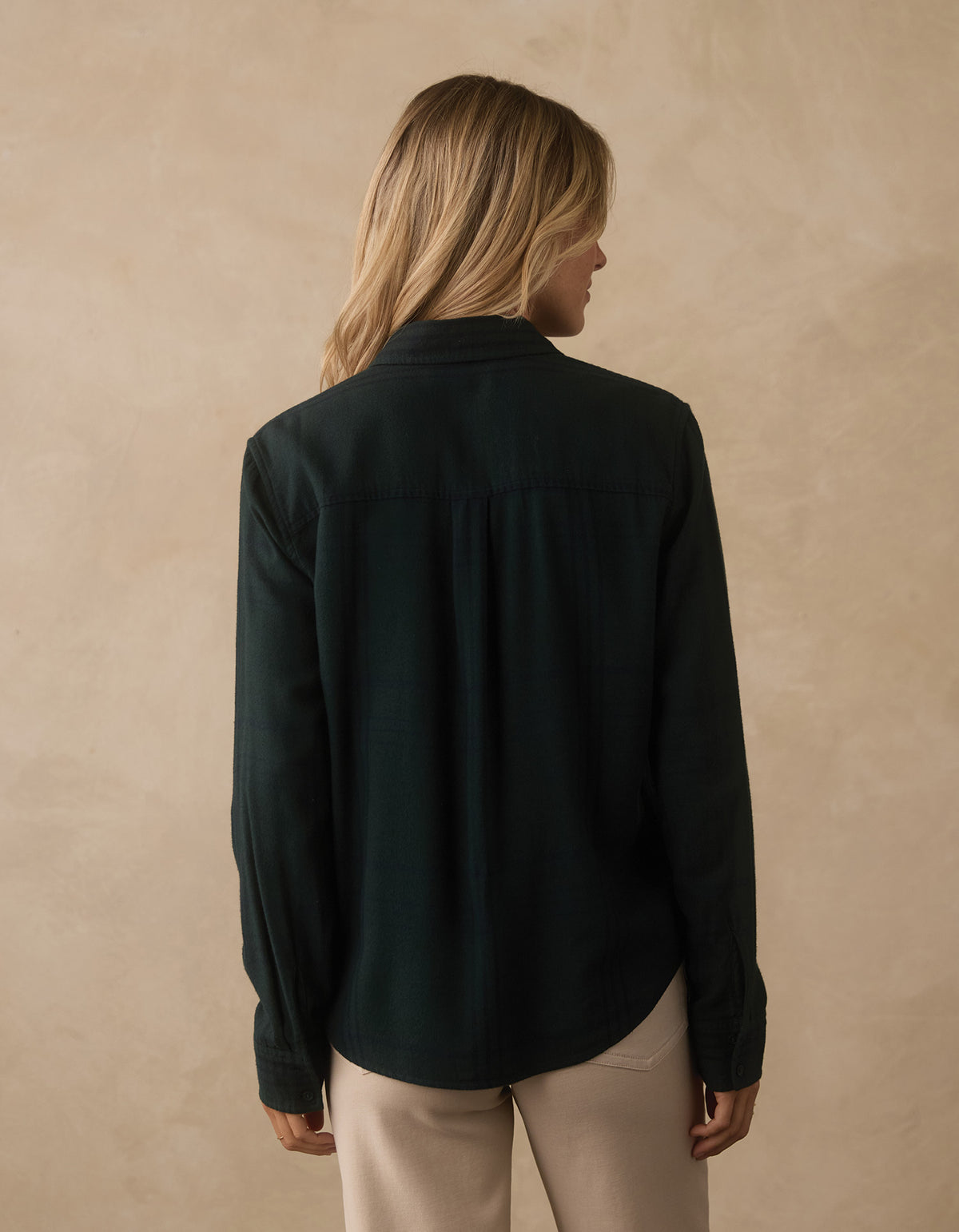 Softloom Flannel Button Up in Emerald Plaid