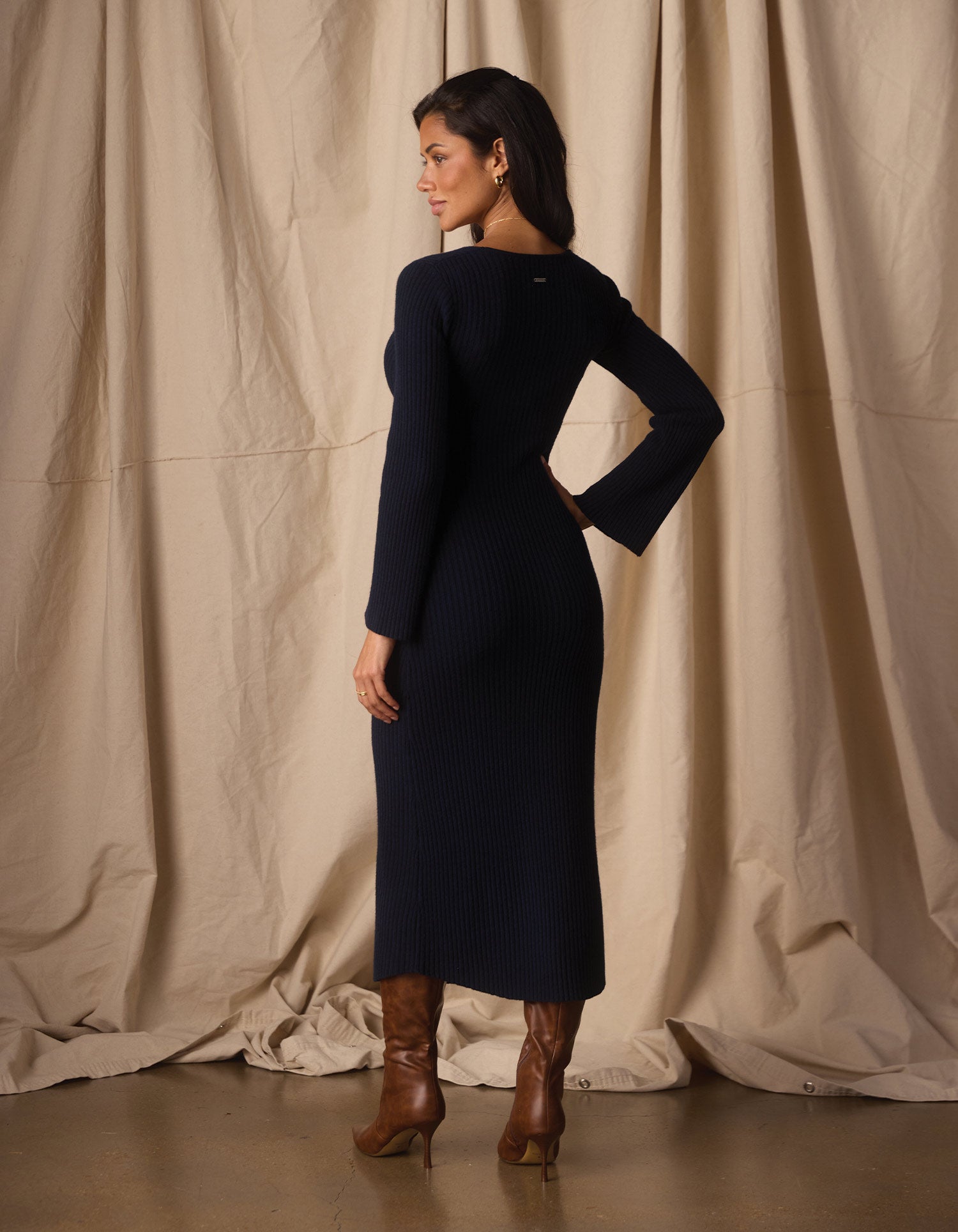 Collins Knit Maxi Dress in Normal Navy – The Normal Brand