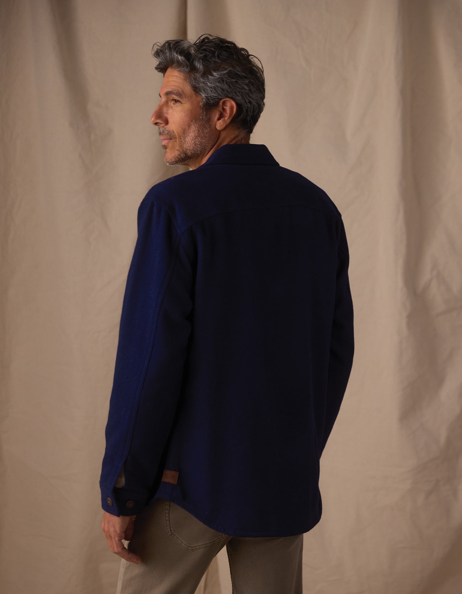 Brightside Flannel Lined Workwear Jacket in Navy – The Normal Brand