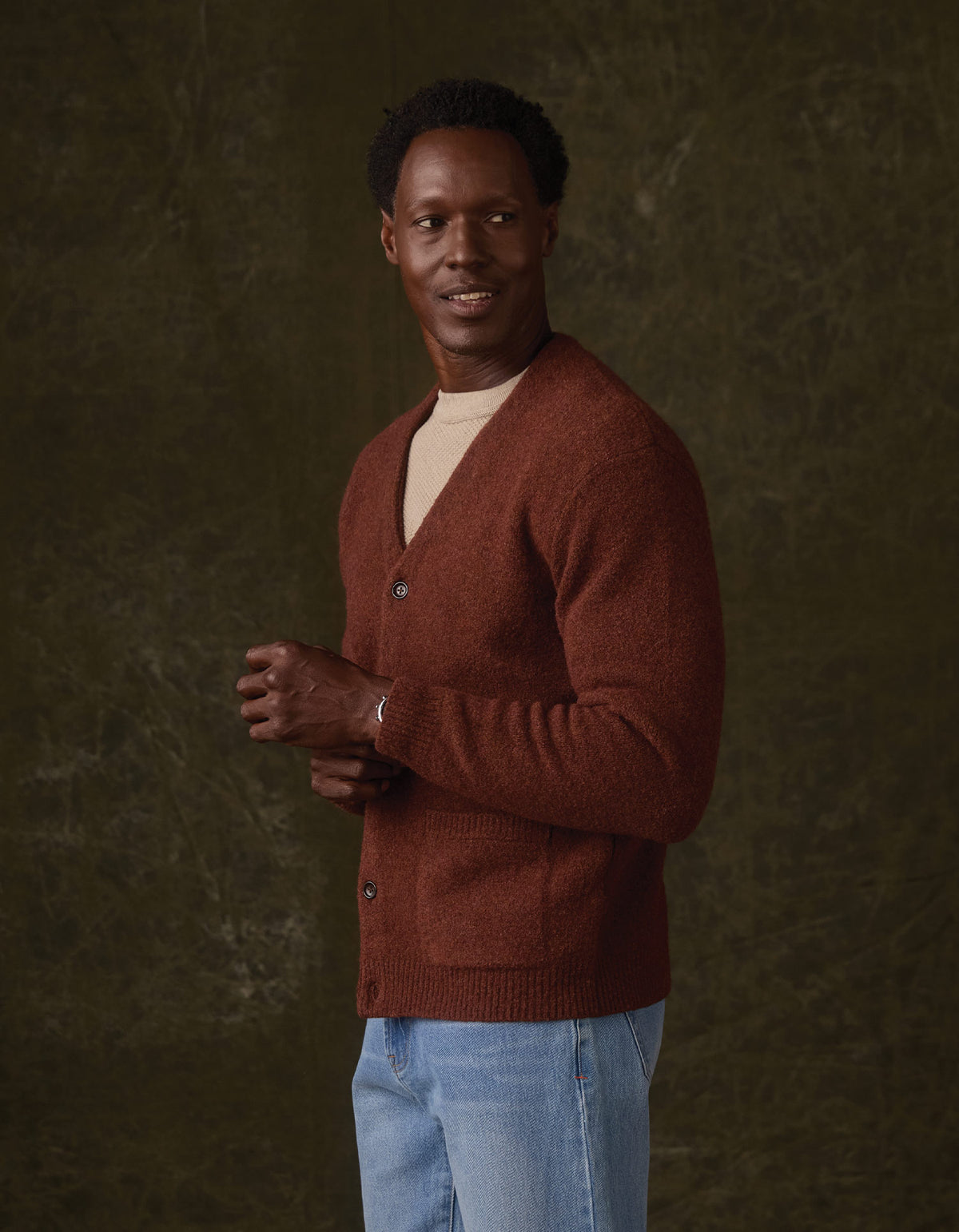 Homebound Cardigan in Spiced Brandy