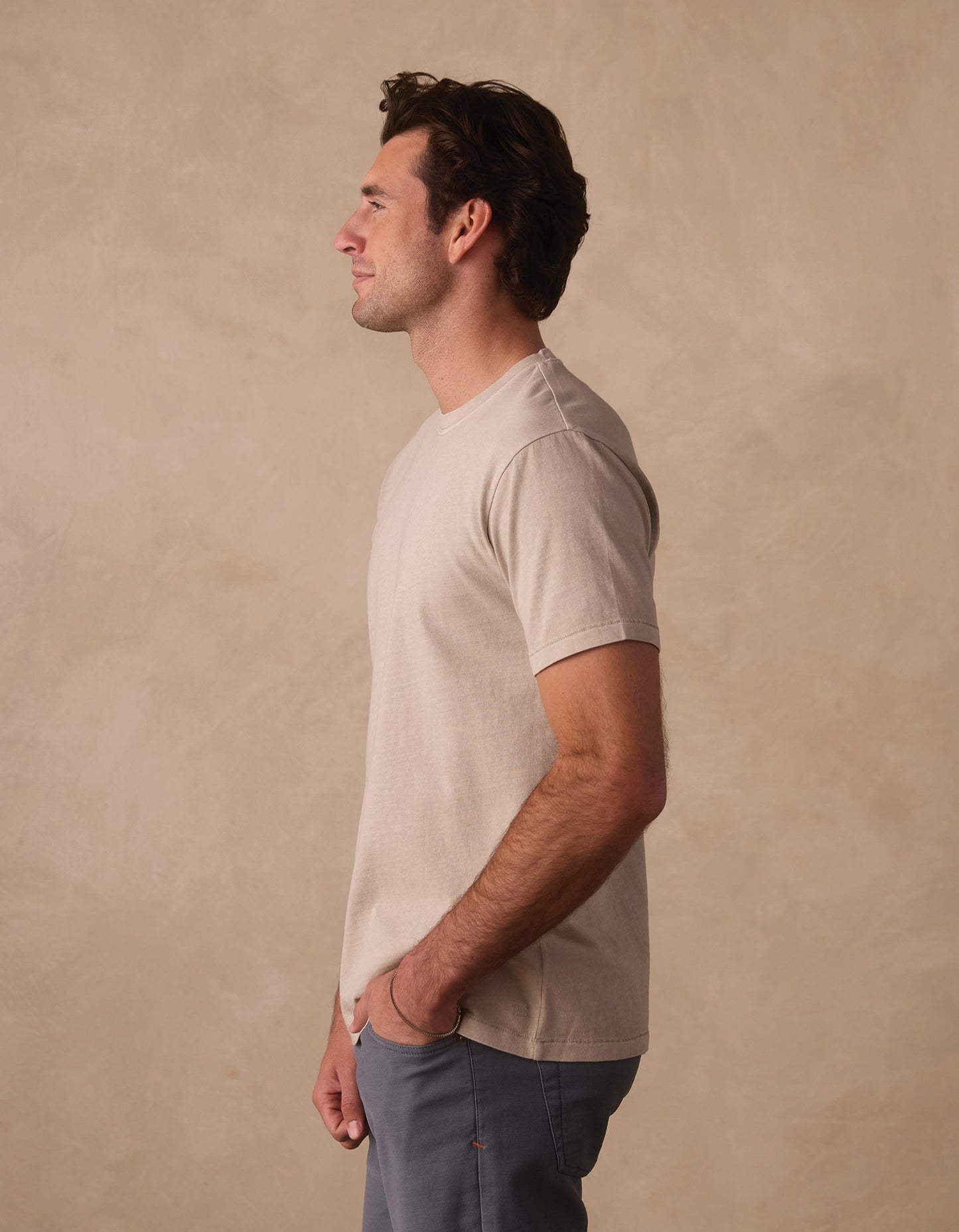 Normal Jersey Tee in Pumice