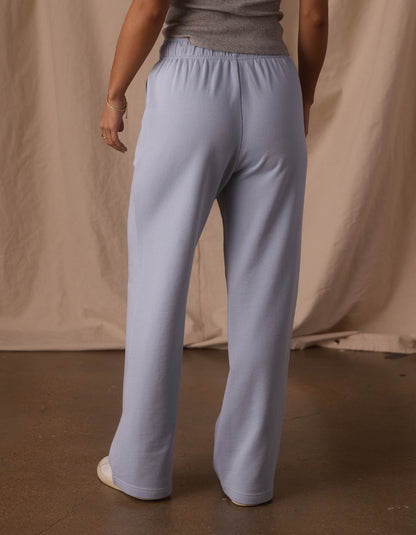 Cole Terry Straight Leg Sweatpant in Mist
