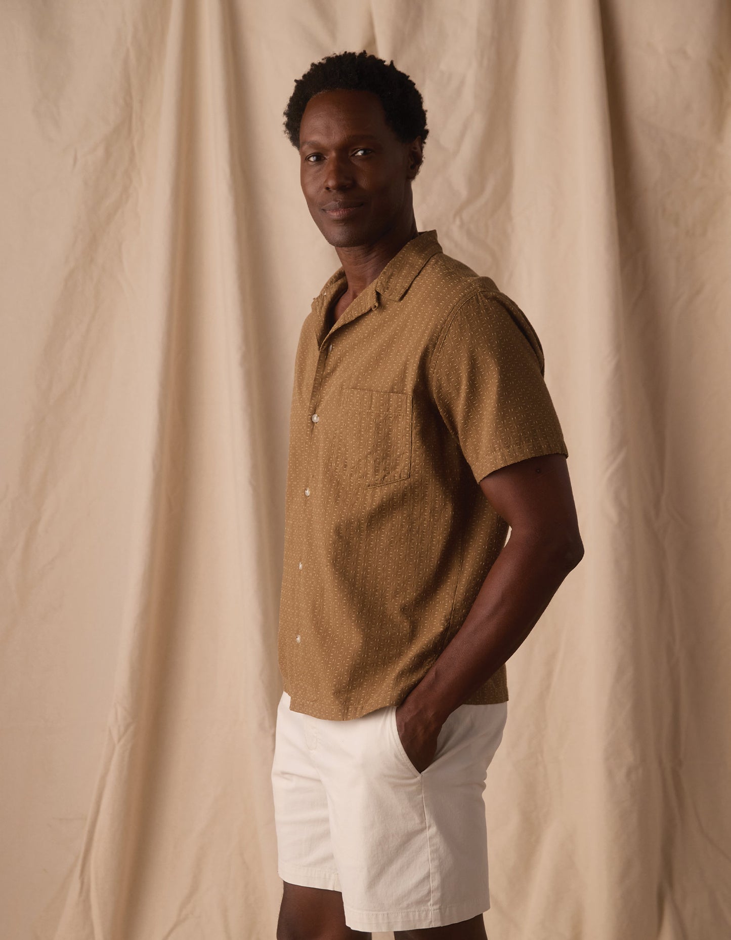 Freshwater Resort Shirt in Dark Khaki