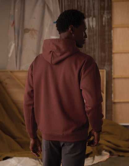 Normal Fleece Graphic Hoodie in Cocoa