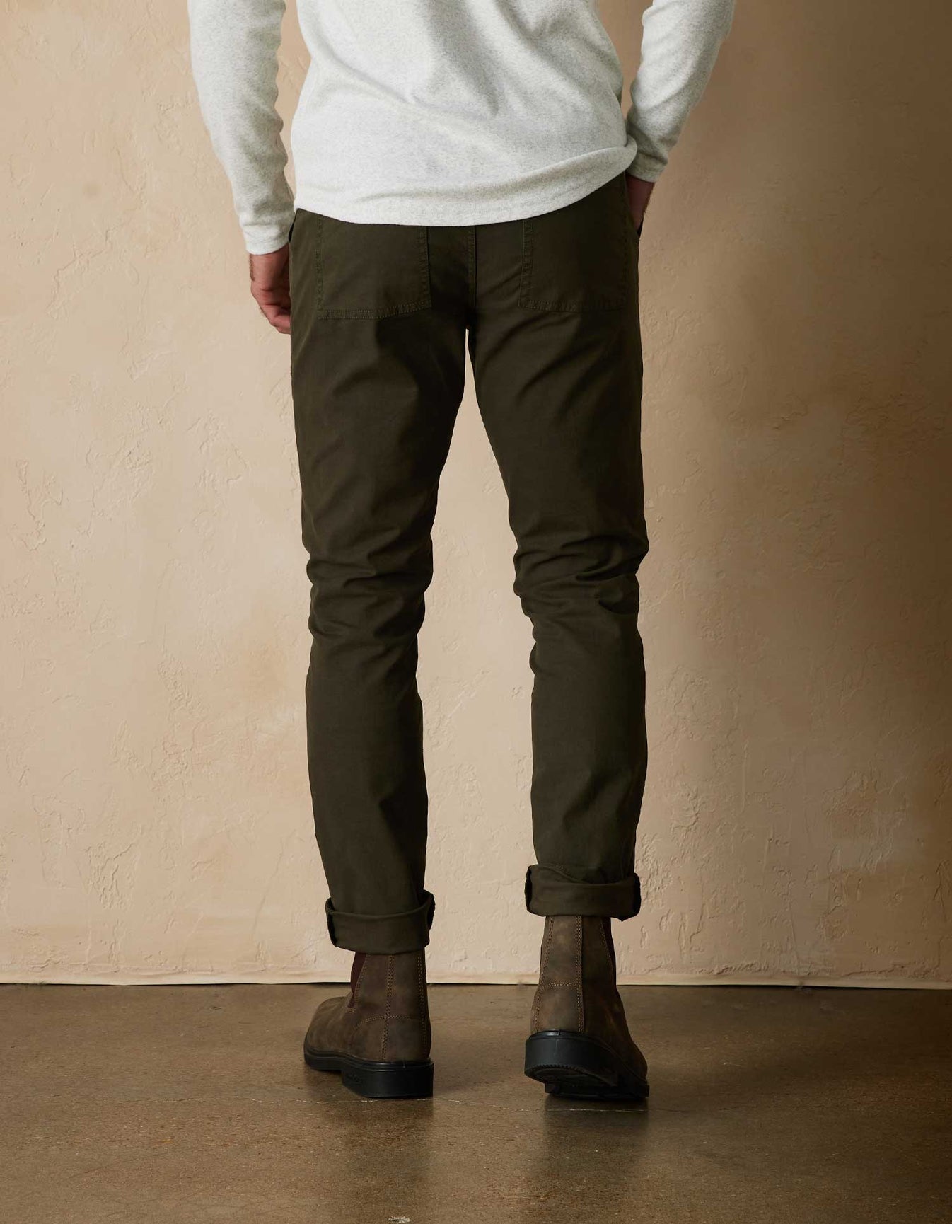 James Canvas Pant Dusty Olive Image 2