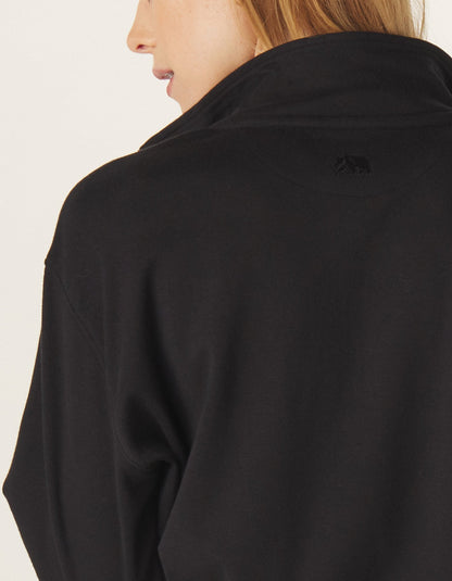 Puremeso Skimmer Half Zip in Black