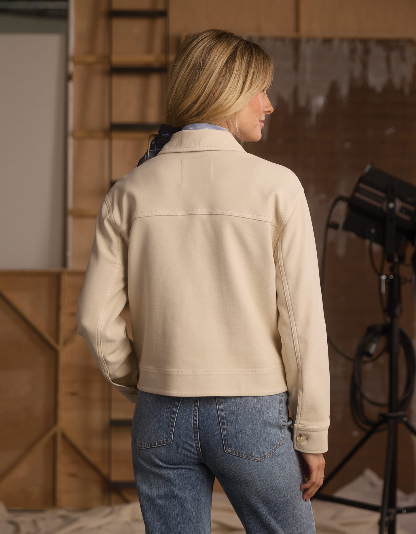 Comfort Terry All Day Jacket in Birch