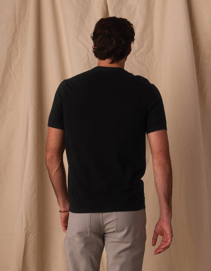 Taylor Sweater Tee in Black