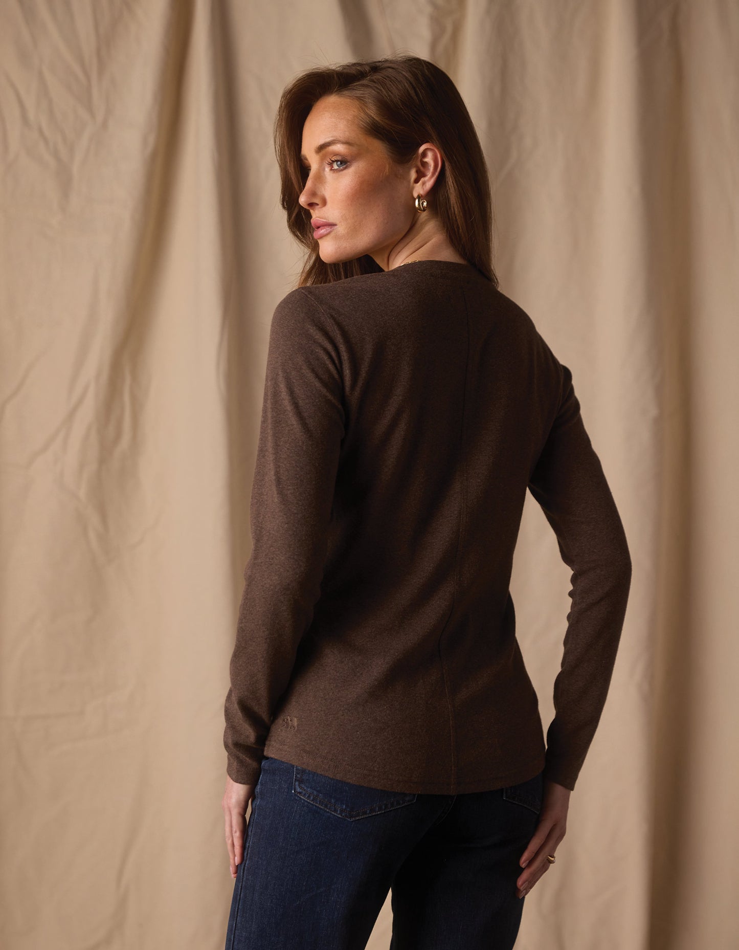 Women's Puremeso Henley in Java