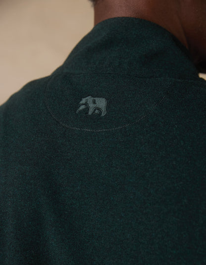 Puremeso Weekend Quarter Zip in Emerald