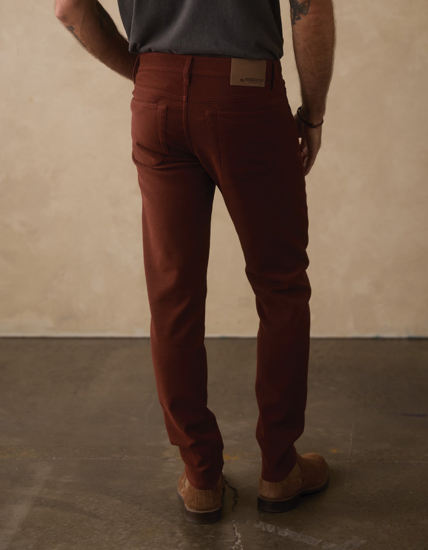 Comfort Terry Pant in Spiced Brandy