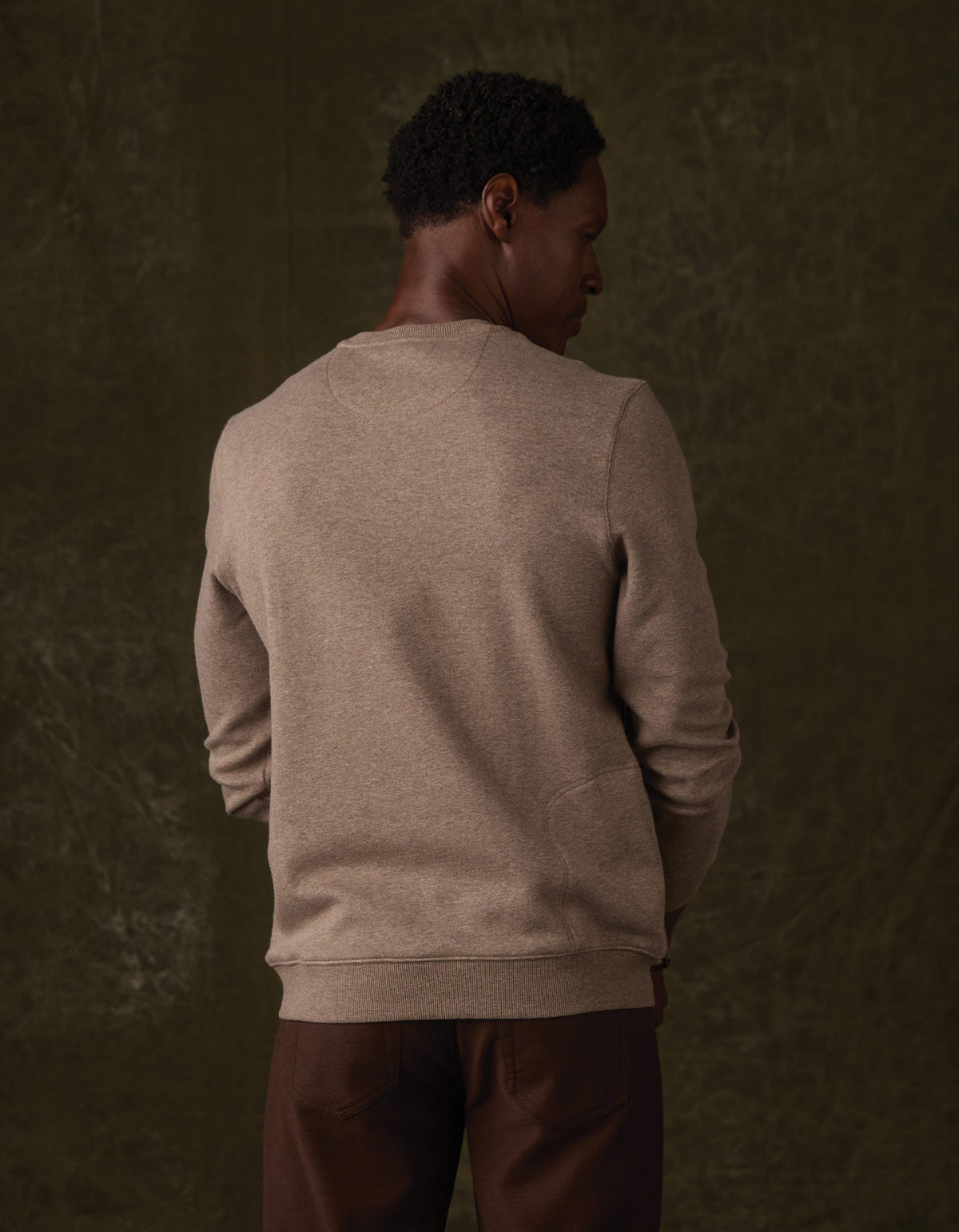 Fleece Puremeso Pullover in Dark Taupe