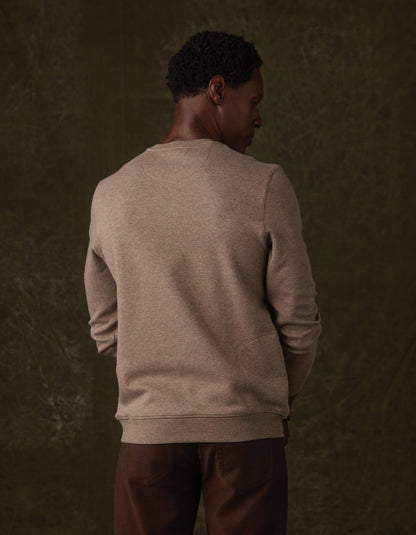 Fleece Puremeso Pullover in Dark Taupe