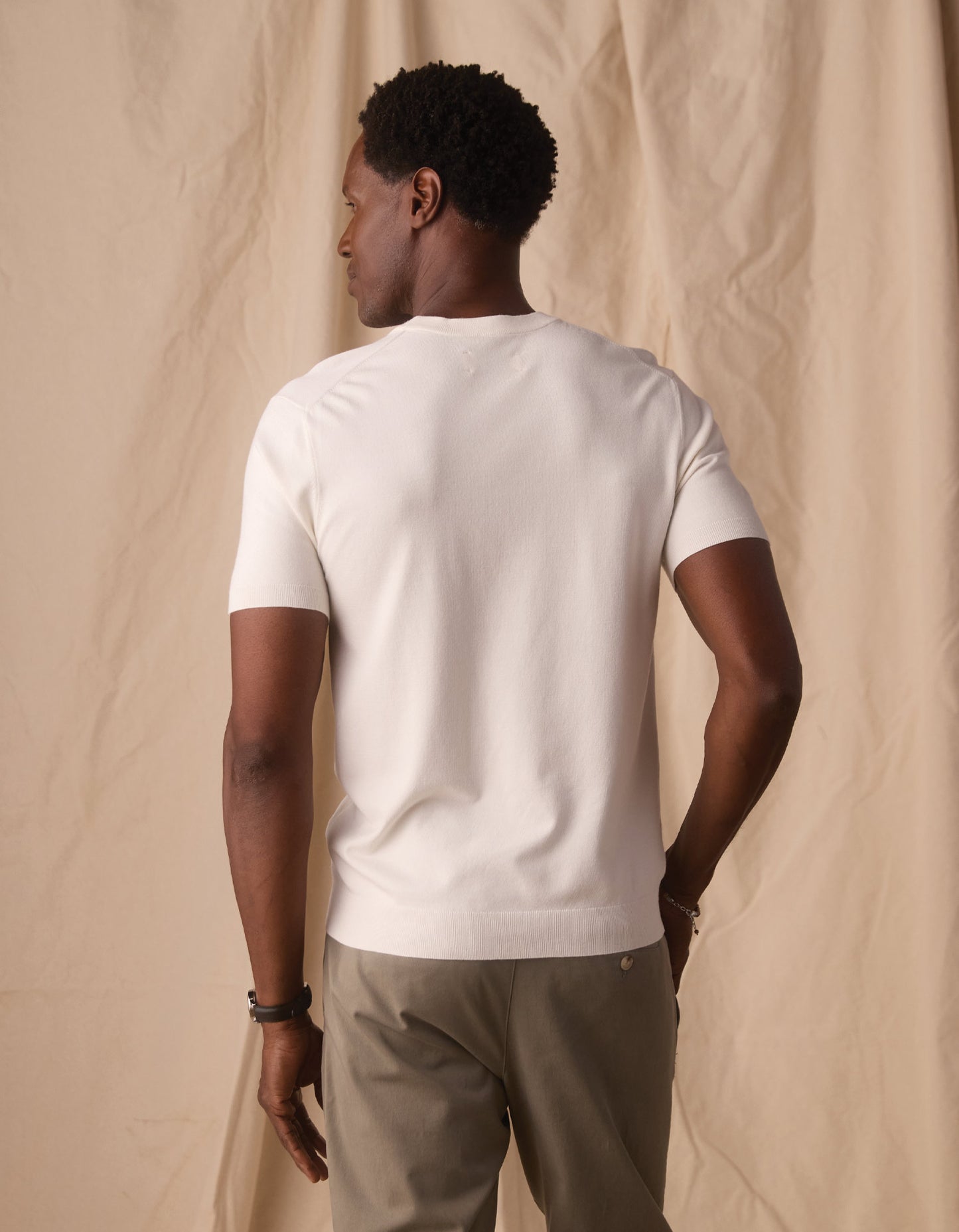 Taylor Sweater Tee in White