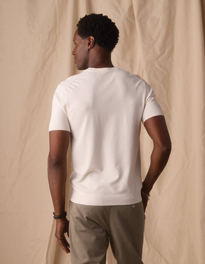 Taylor Sweater Tee in White