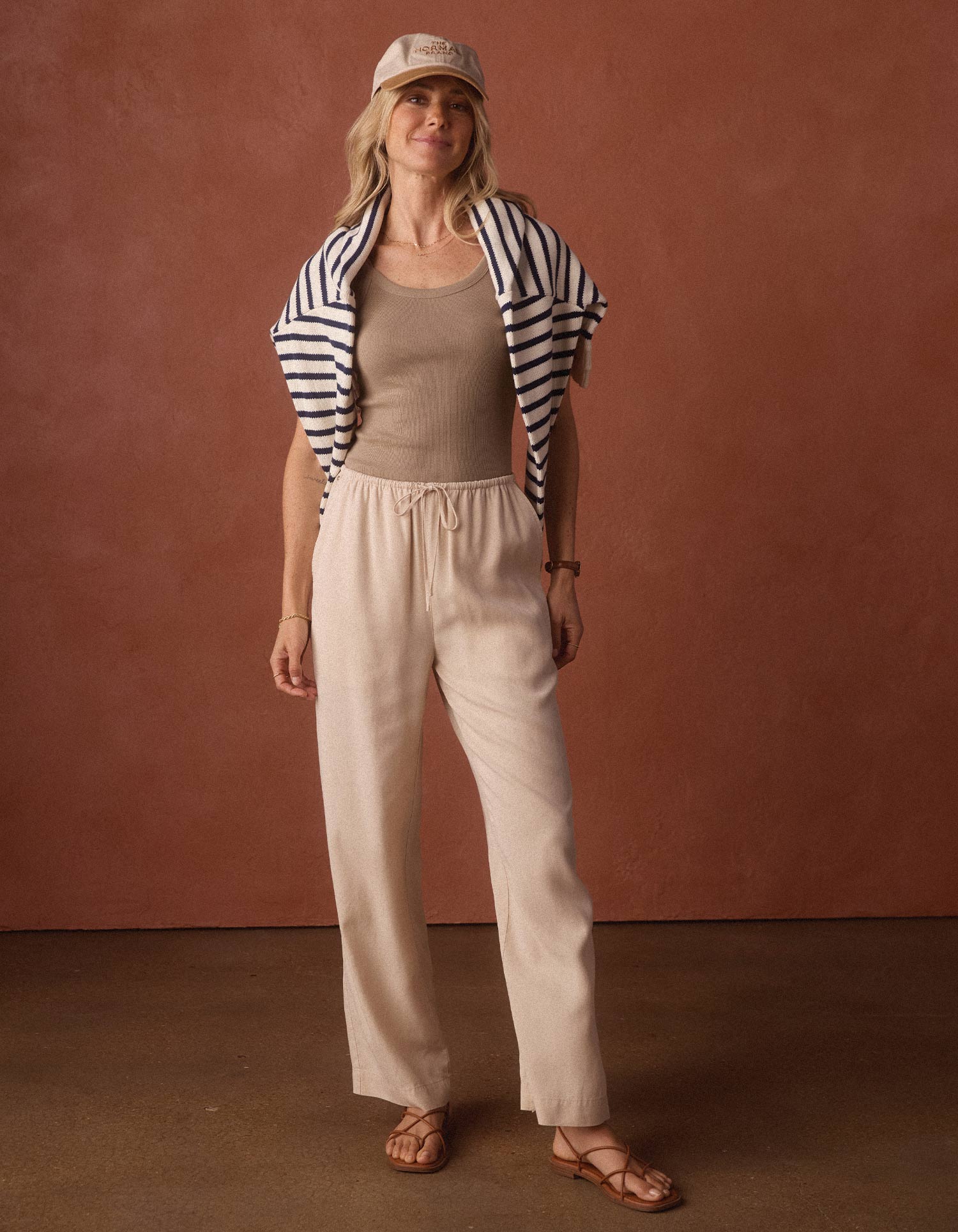 Sueded Costa Drawcord Pant in Birch – The Normal Brand