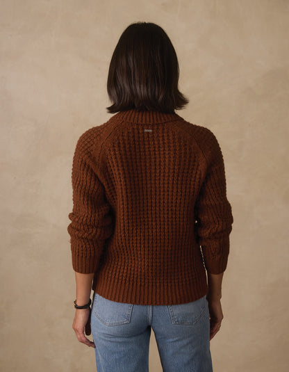 Mabel Popover Sweater in Spiced Brandy