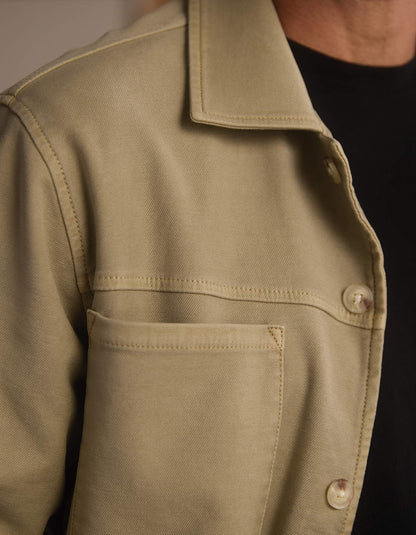 Comfort Terry All Day Jacket in Sand Dune