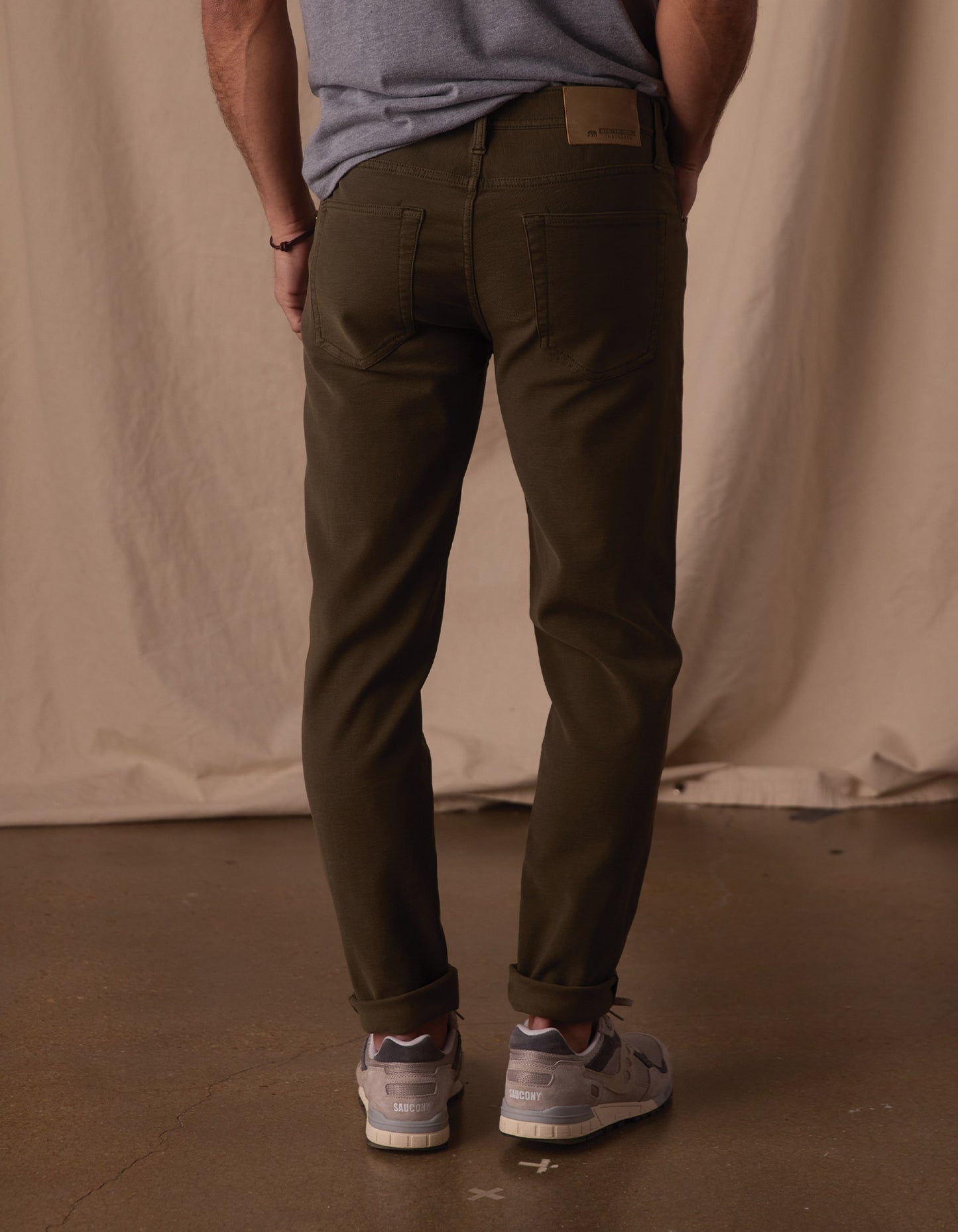 Comfort Terry Pant in Olive