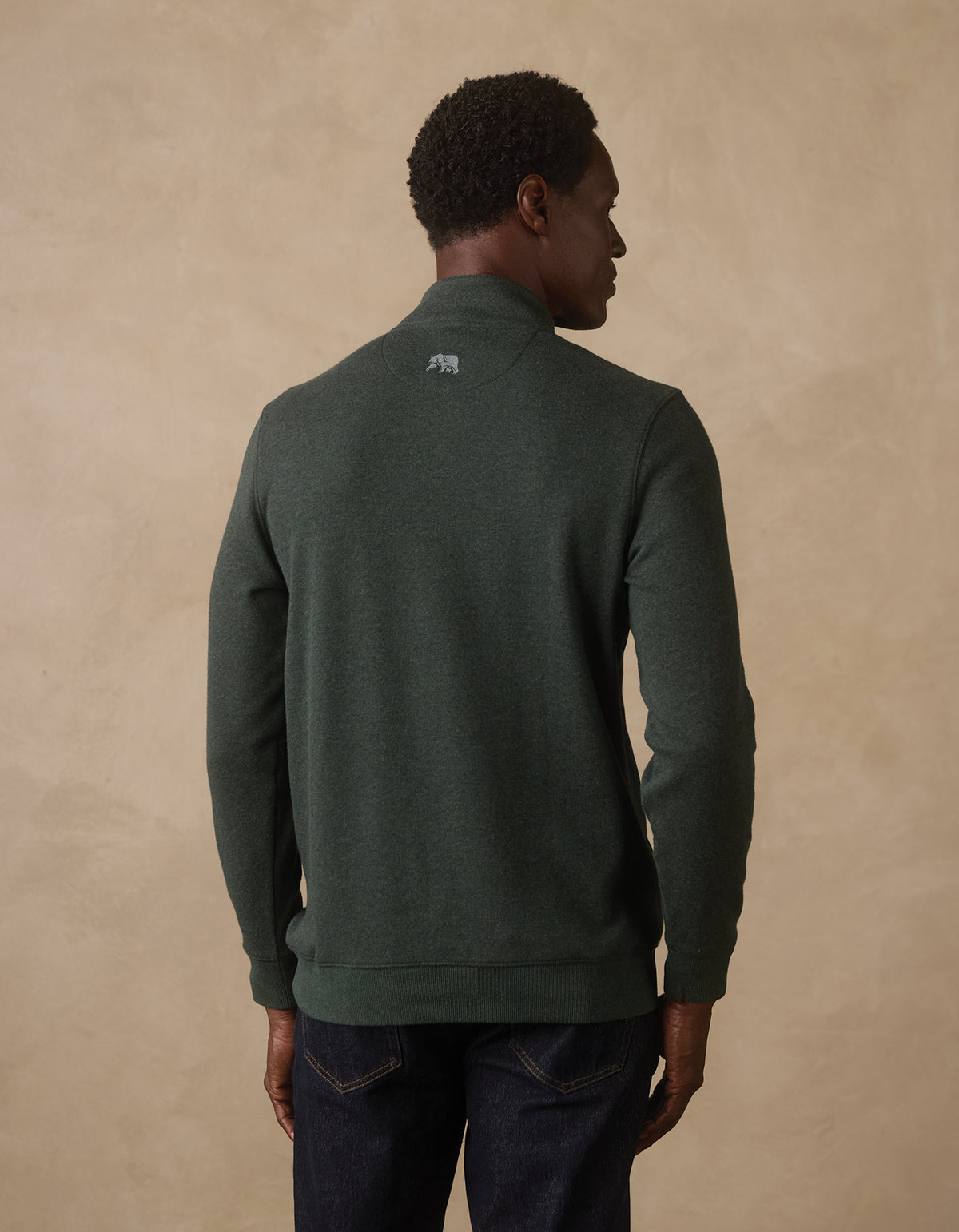 Fleece Puremeso Quarter Zip in Varsity Green