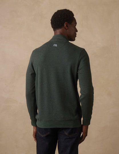 Fleece Puremeso Quarter Zip in Varsity Green