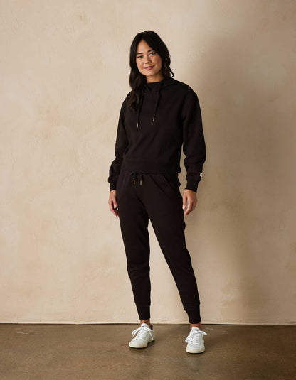 Jackie Premium Fleece Jogger in Chestnut