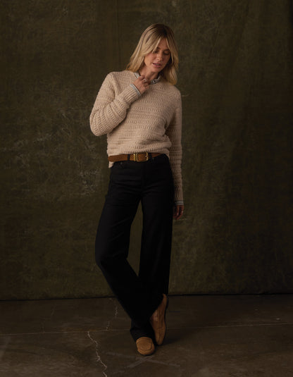 Estelle Crewneck Sweater in Oat