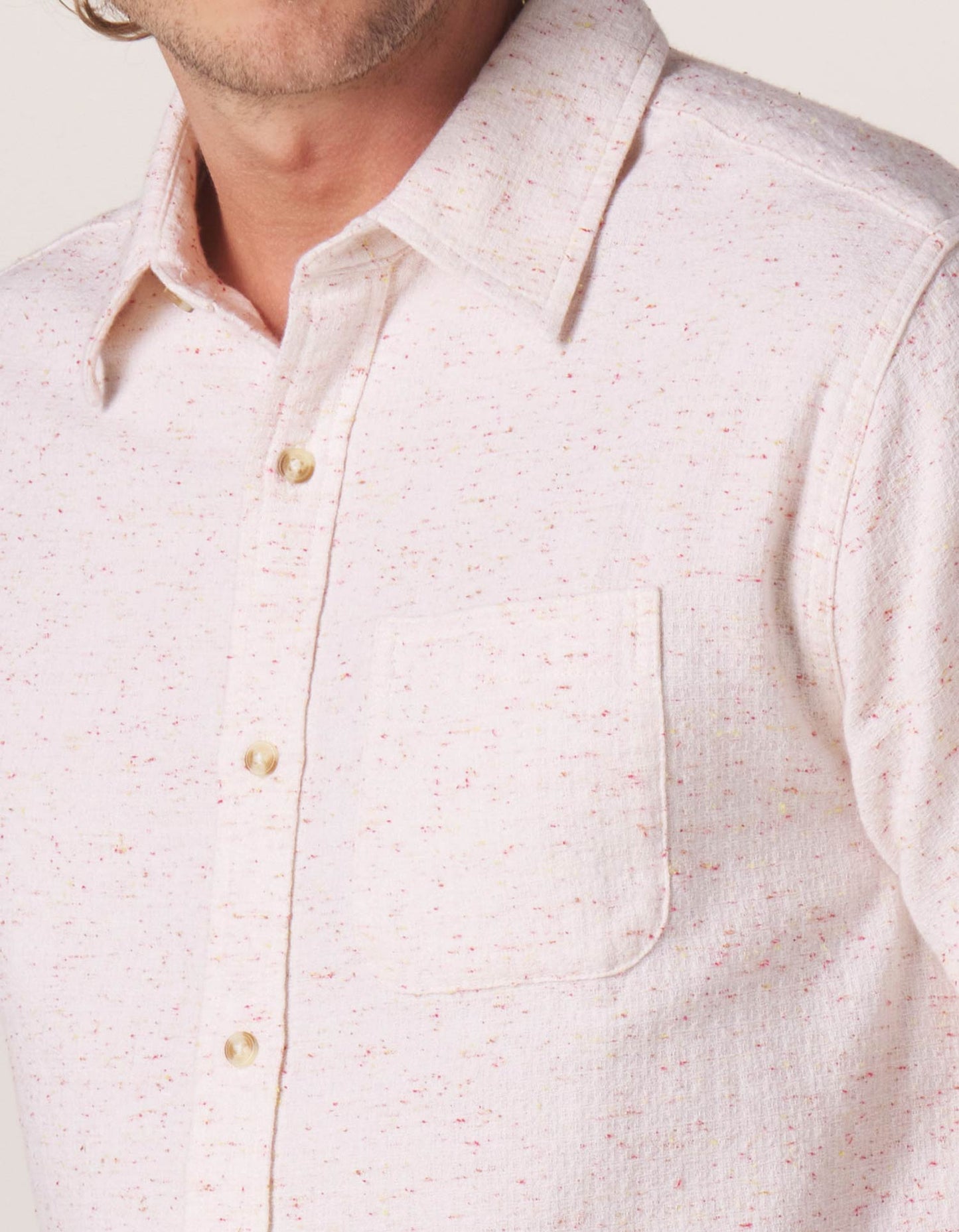 Freshwater Short Sleeve Button Up Shirt in Ysabl Nep