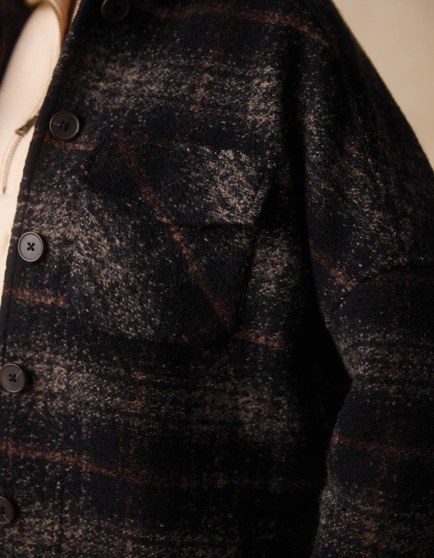 Logan Lodge Jacket in Shadow Plaid